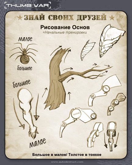 толстое в тонкое